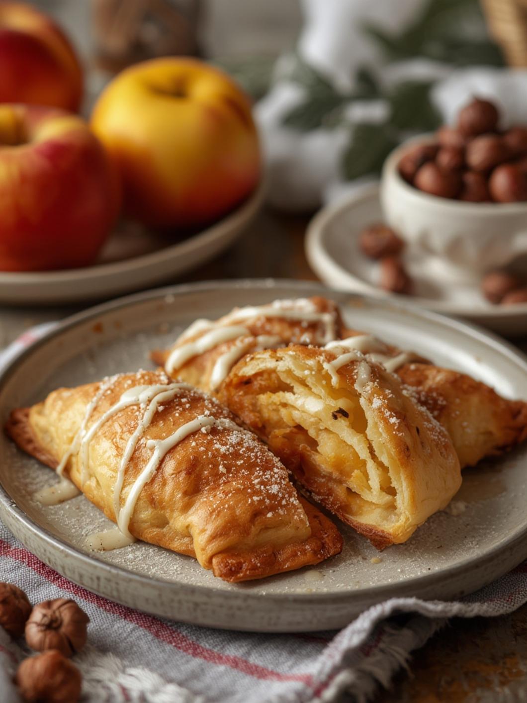 Apple Turnovers – with cream filled option