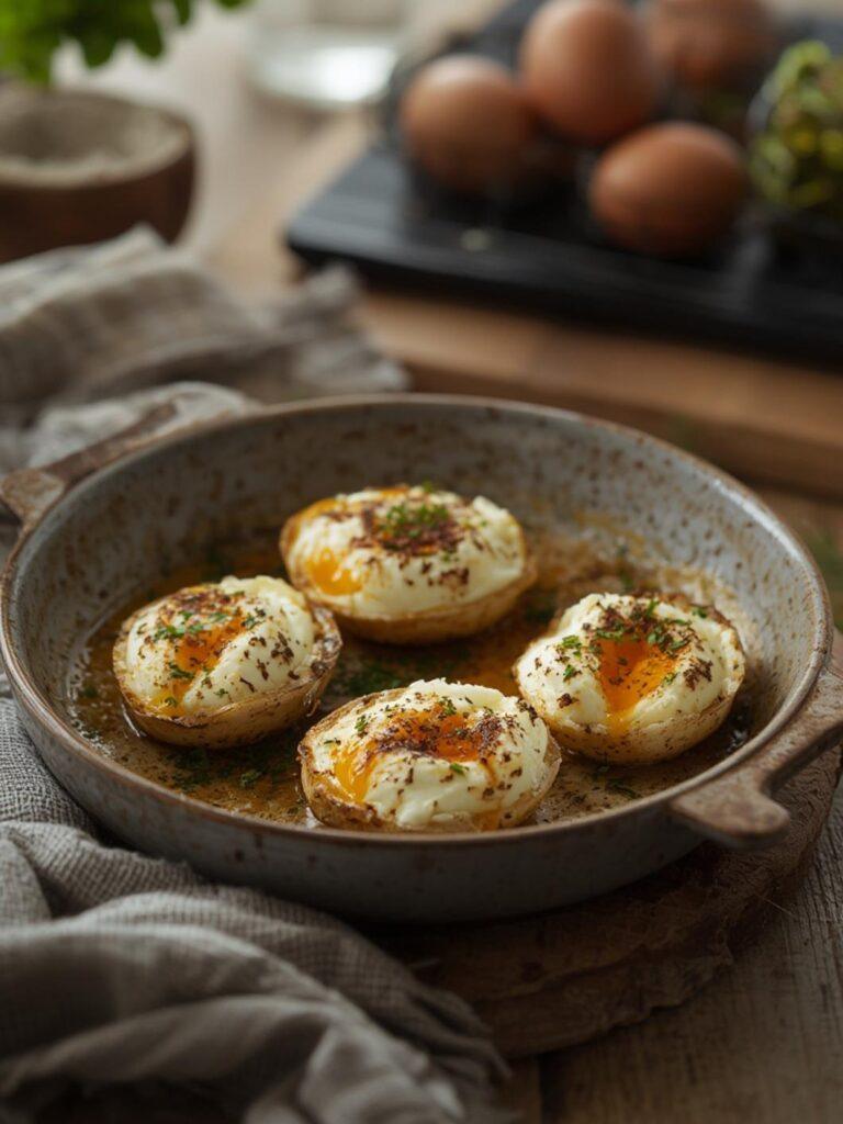 Baked Feta Eggs