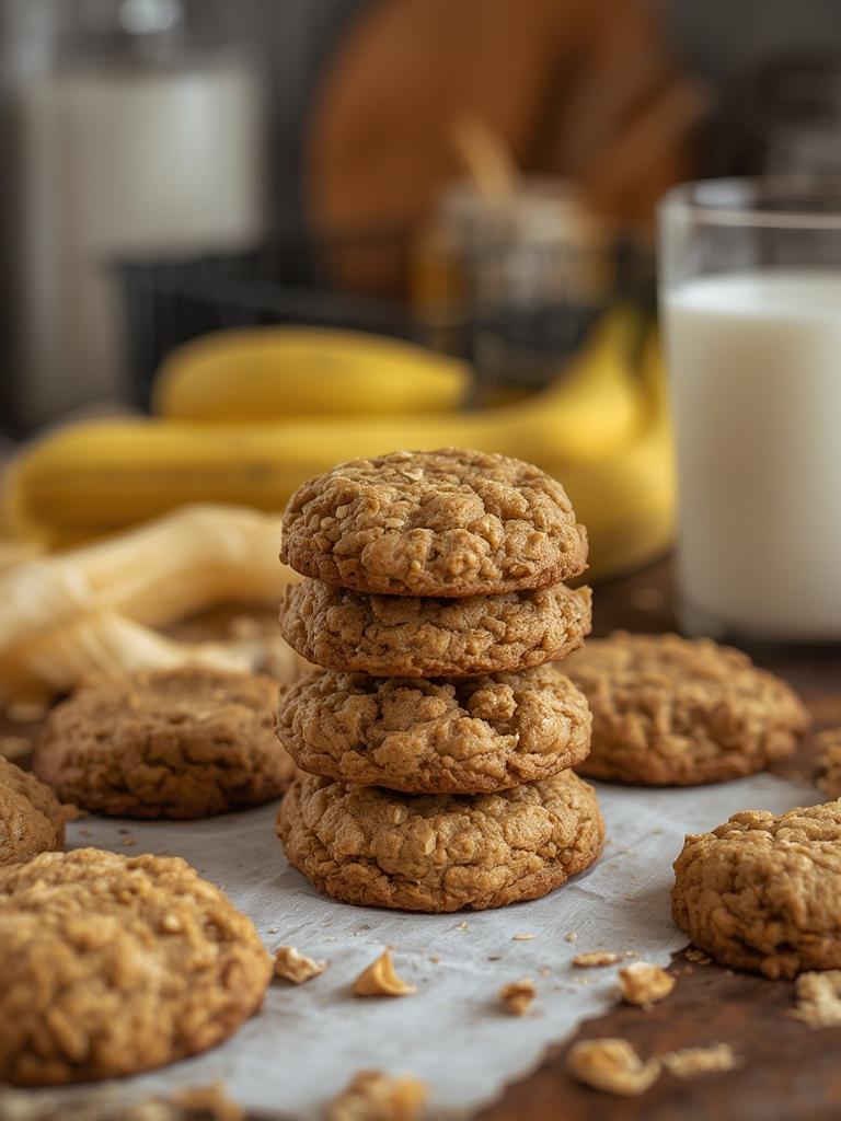 Banana Oatmeal Cookies served