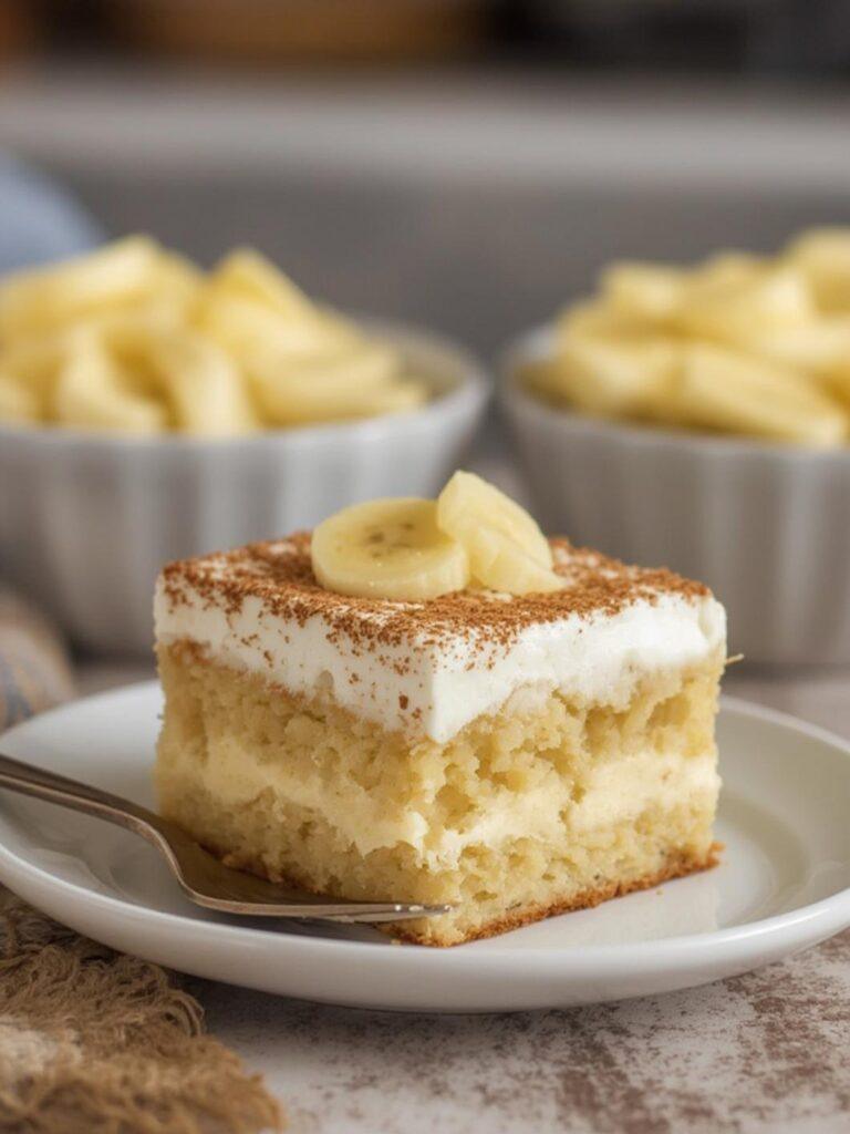 Banana Pudding Poke Cake