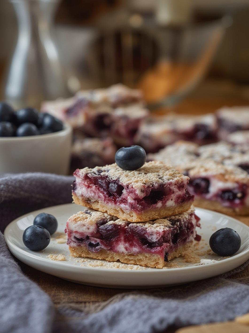 Blueberry Cream Cheese Bars