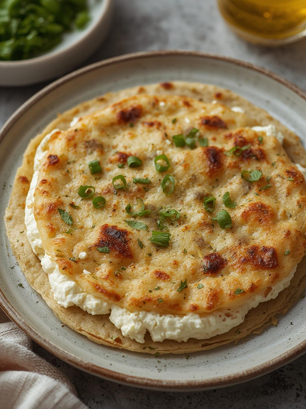 Cottage Cheese Flatbread served