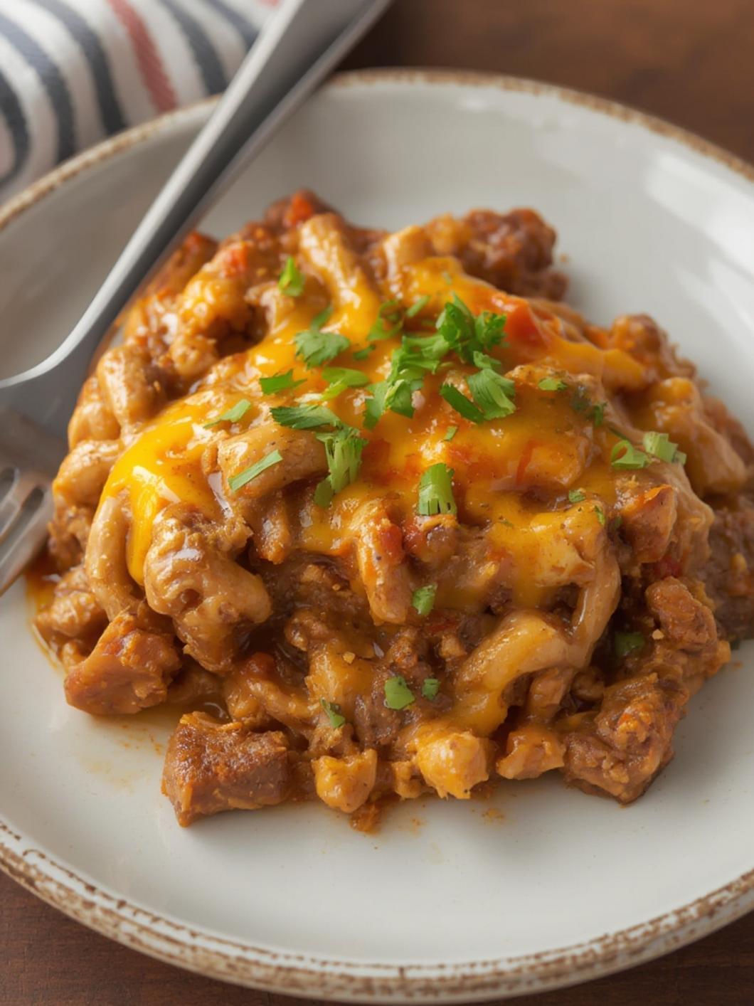 Cowboy Casserole served