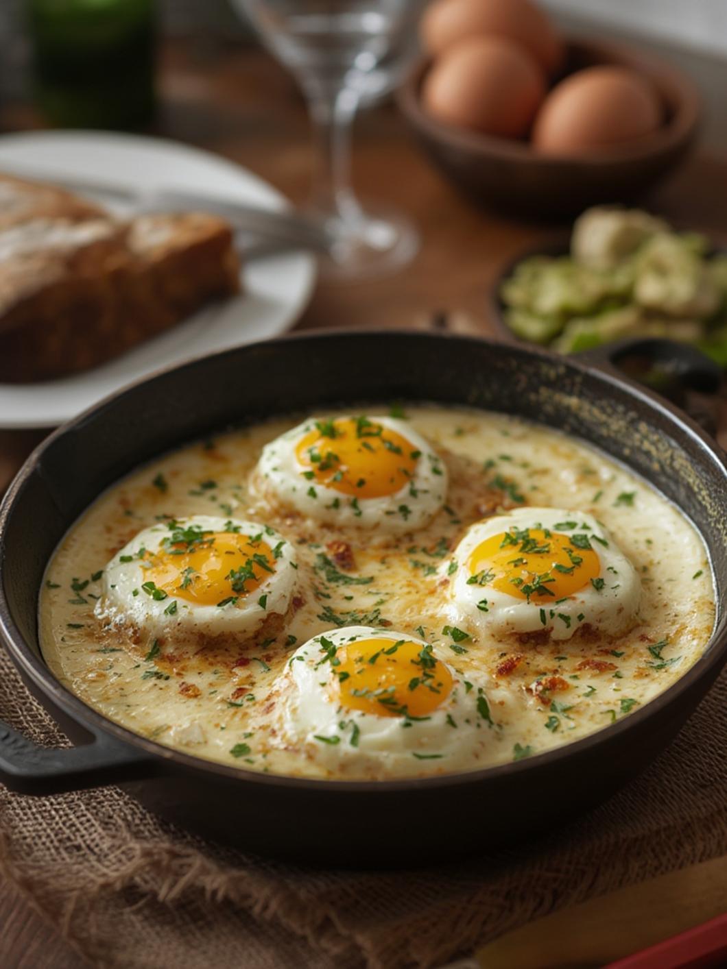 Creamy Feta Eggs