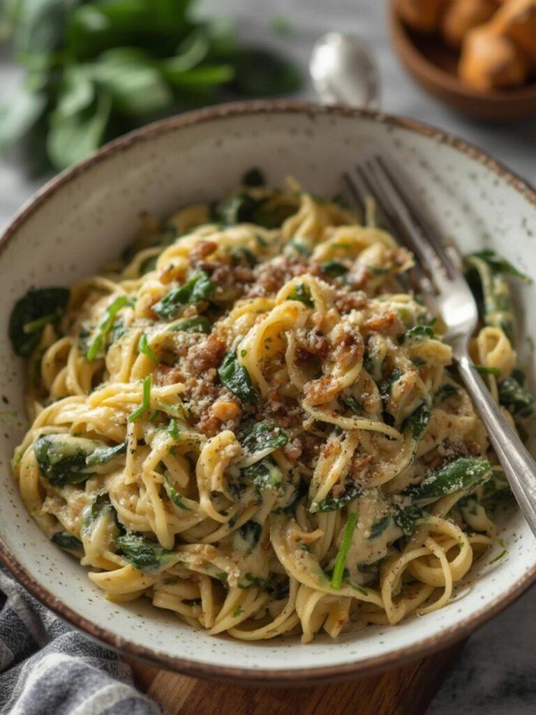 Creamy Spinach Pasta