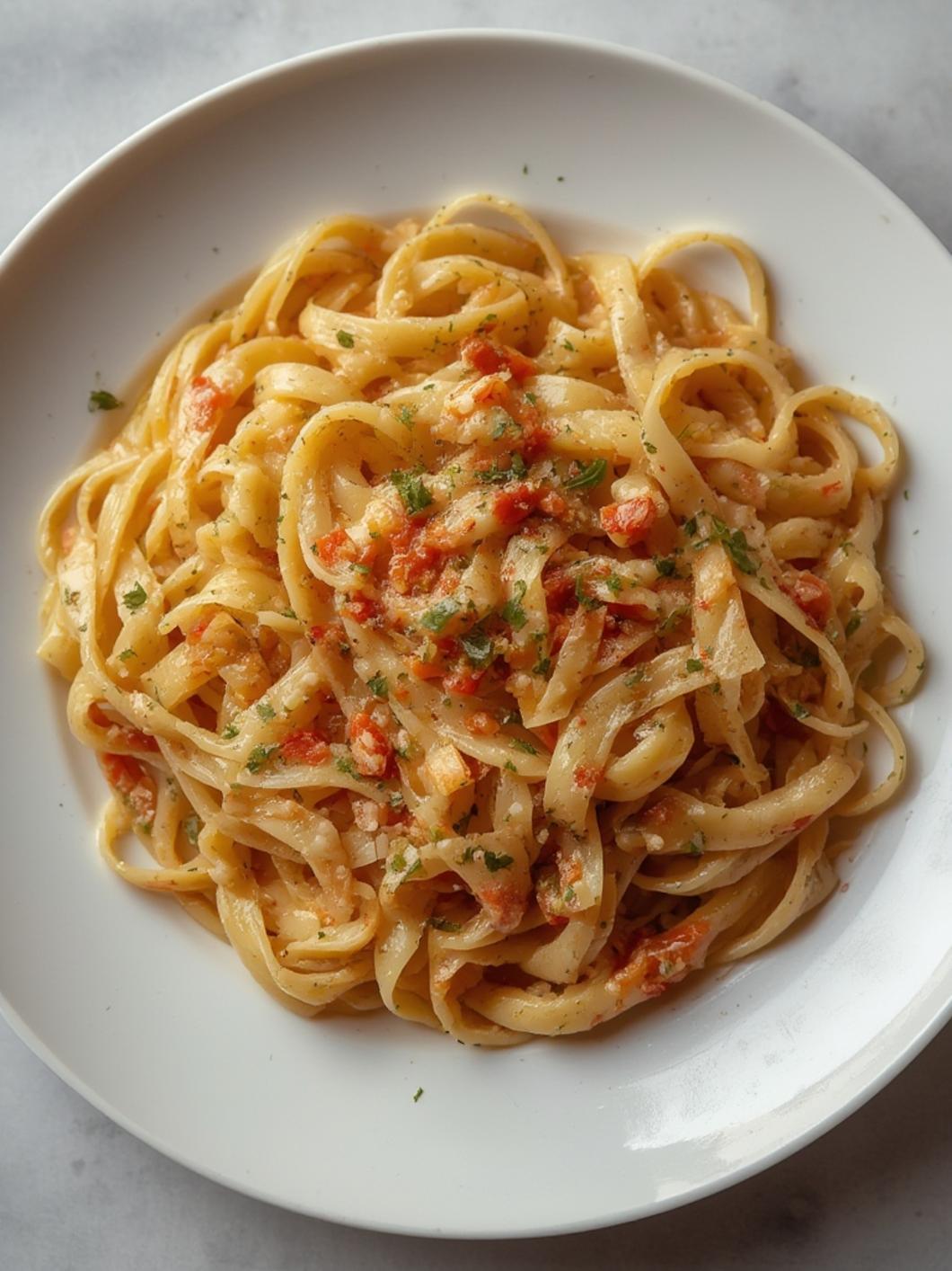 Gigi Hadid Pasta served