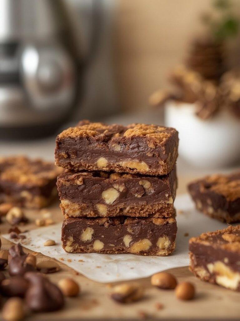 No-bowl Chocolate Nut Bars