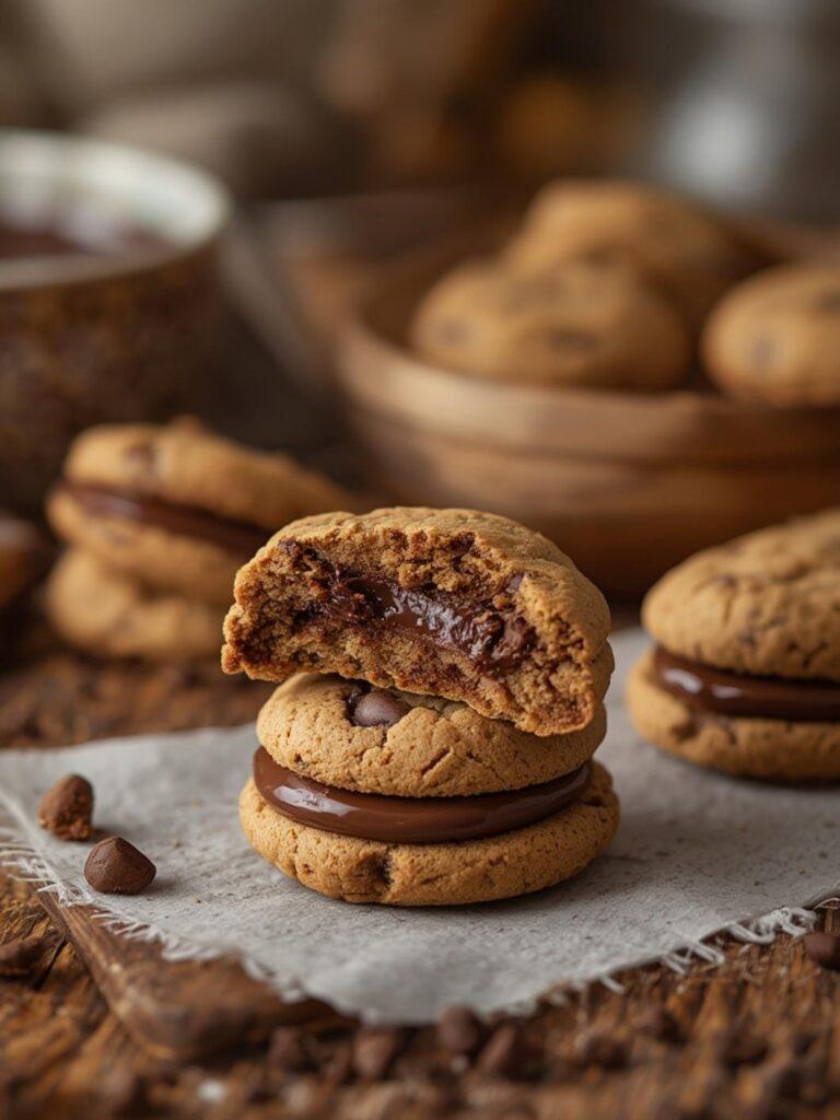Nutella Stuffed Cookies