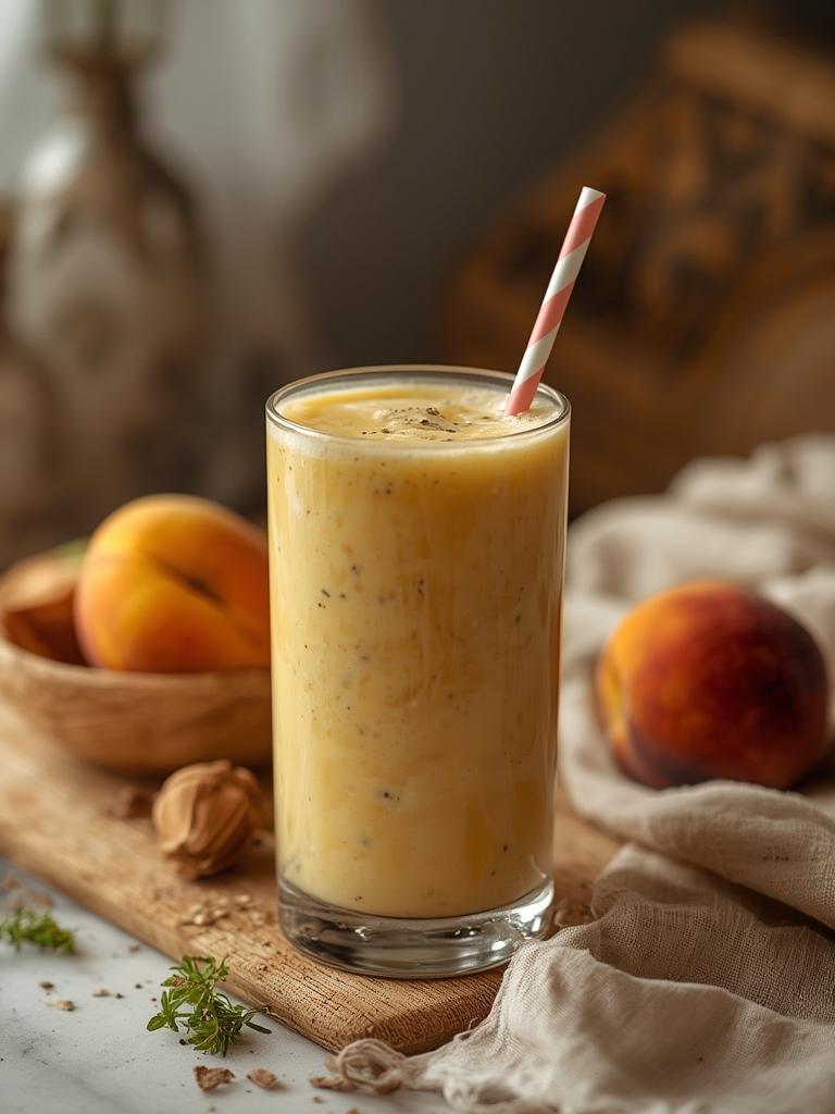 Peach Smoothie served