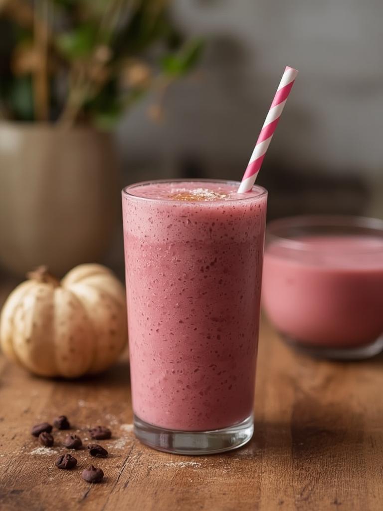 Pink Glow Smoothie served