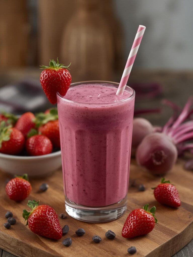 Pink Smoothie (Strawberry + Beetroot)