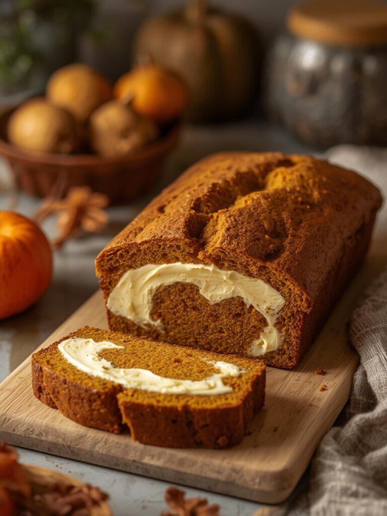 Pumpkin Cream Cheese Bread