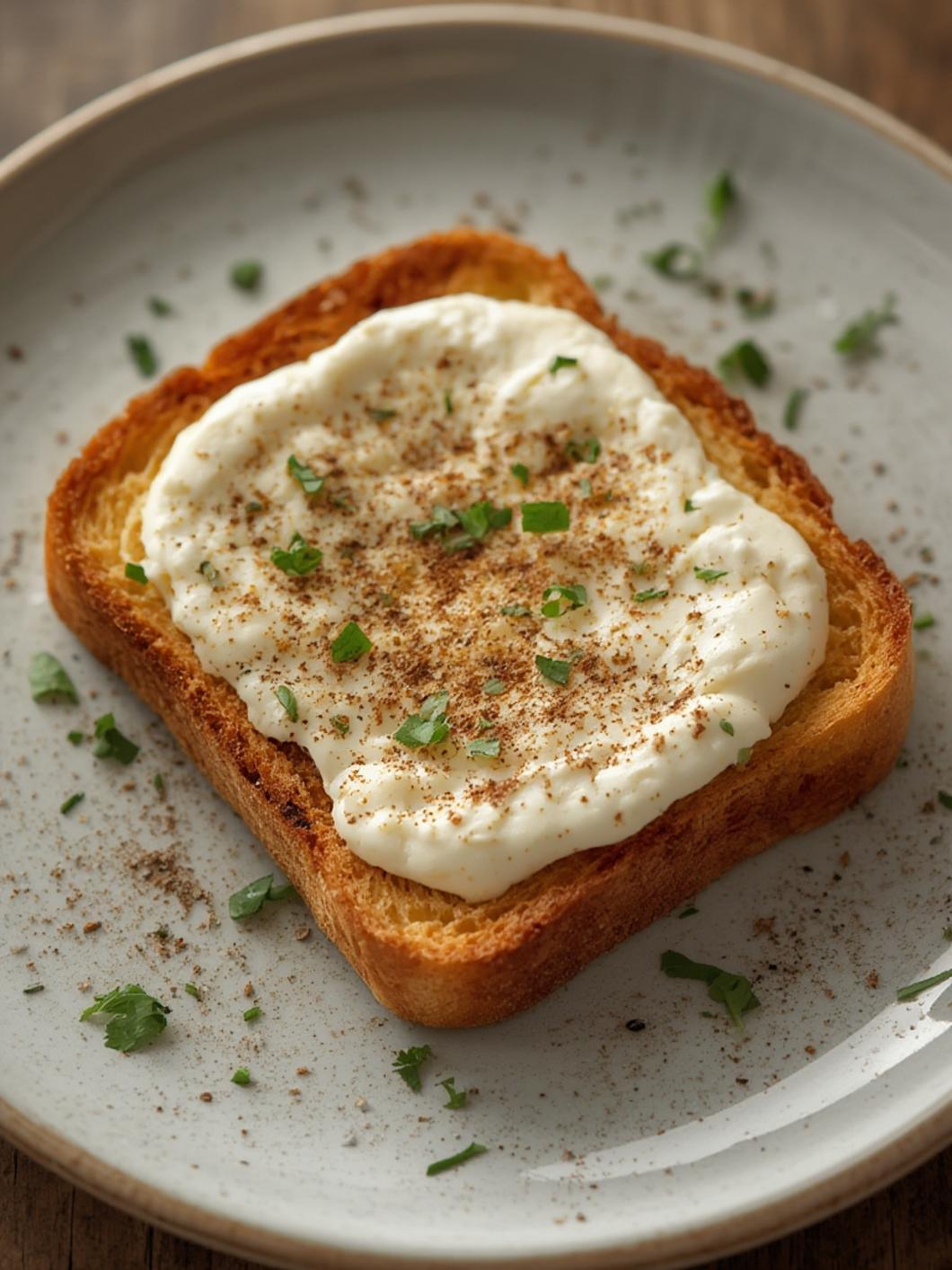 Ricotta Toast served