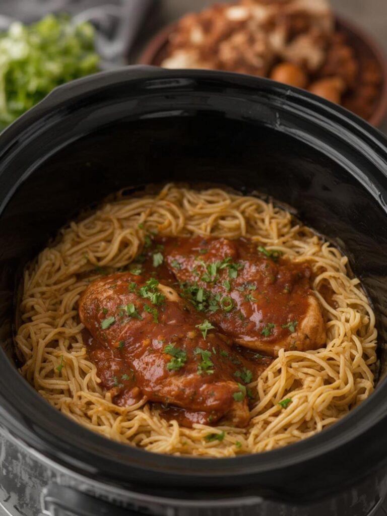 Slow Cooker Salsa Chicken