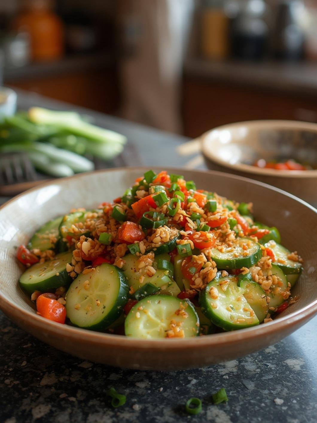Spicy Asian Cucumber Salad