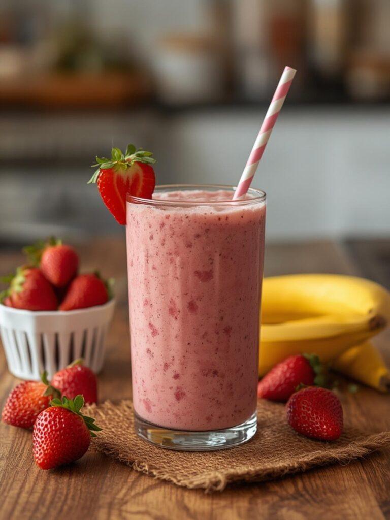 Strawberry Banana Glow Smoothie
