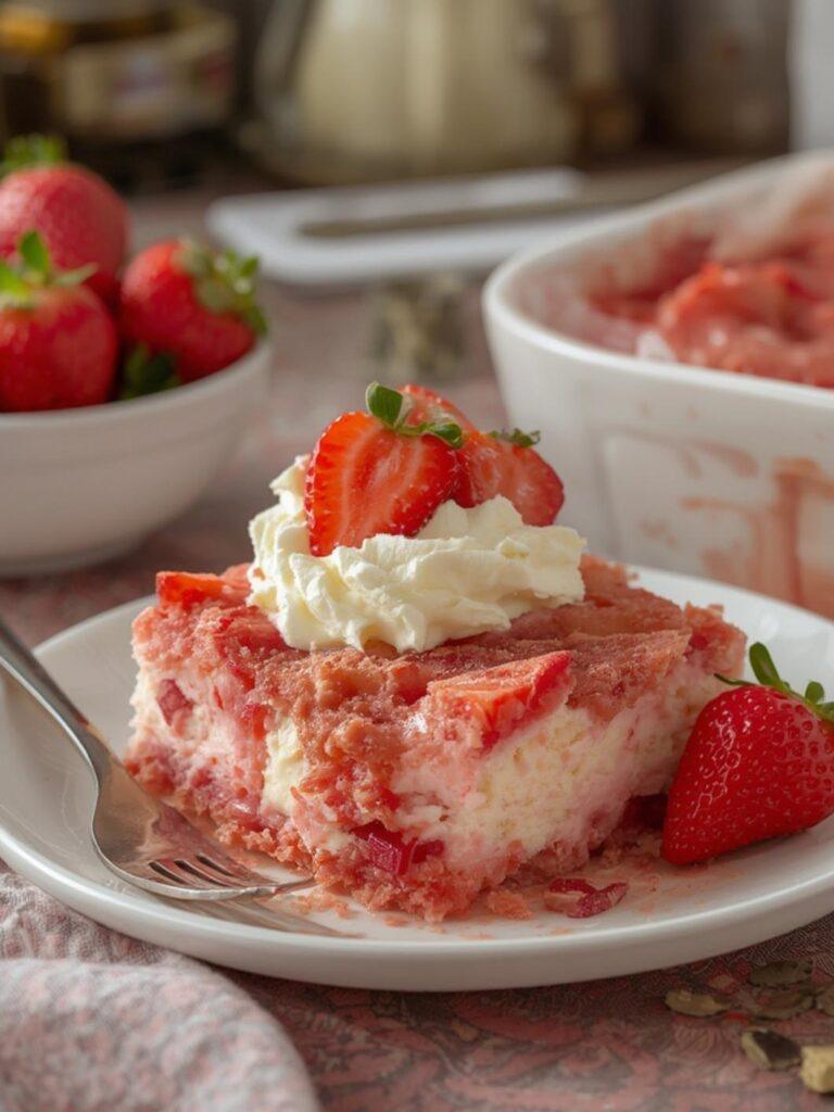 Strawberry Cheesecake Dump Cake