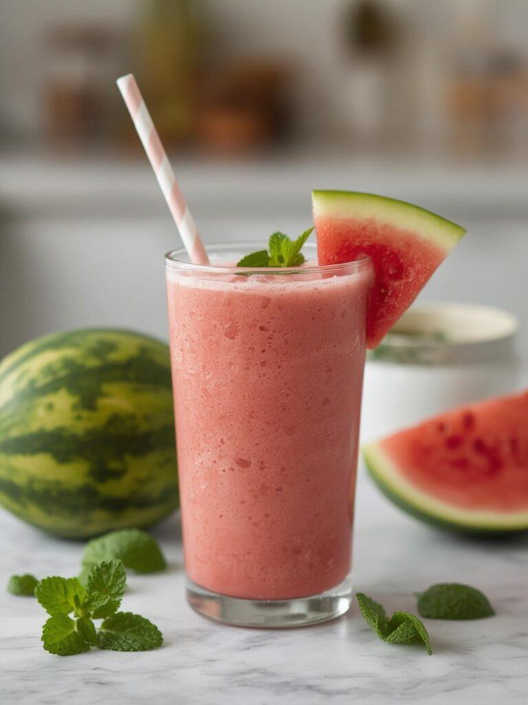 Watermelon Mint Summer Smoothie