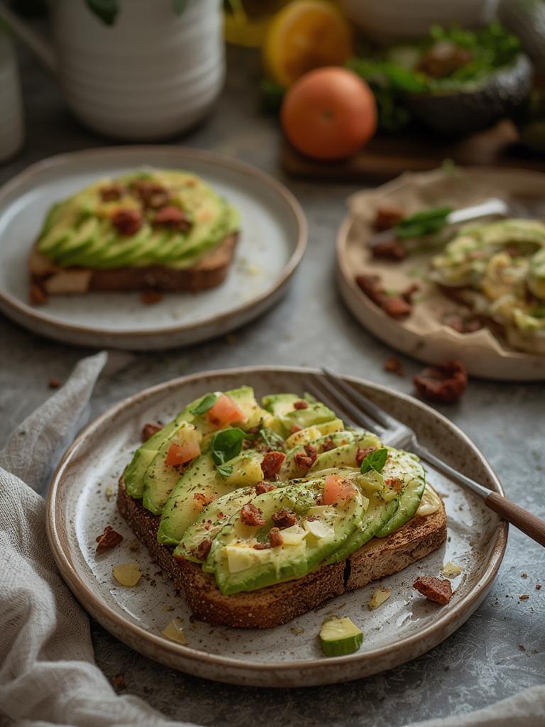 Avocado Toast Variations served