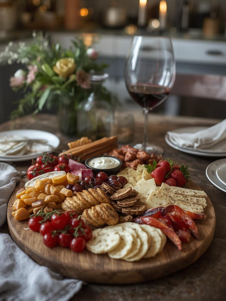 charcuterie board recipe served