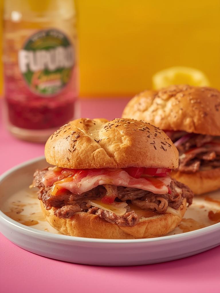 Crockpot French Dip Sandwiches