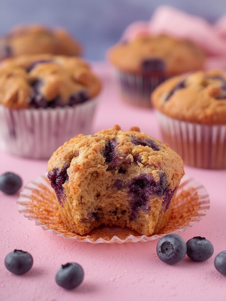 Homemade Blueberry Protein Muffins