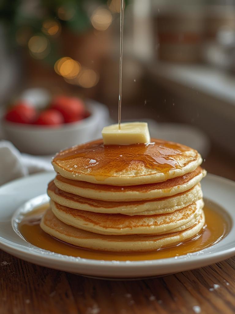 Fluffy Pancakes served