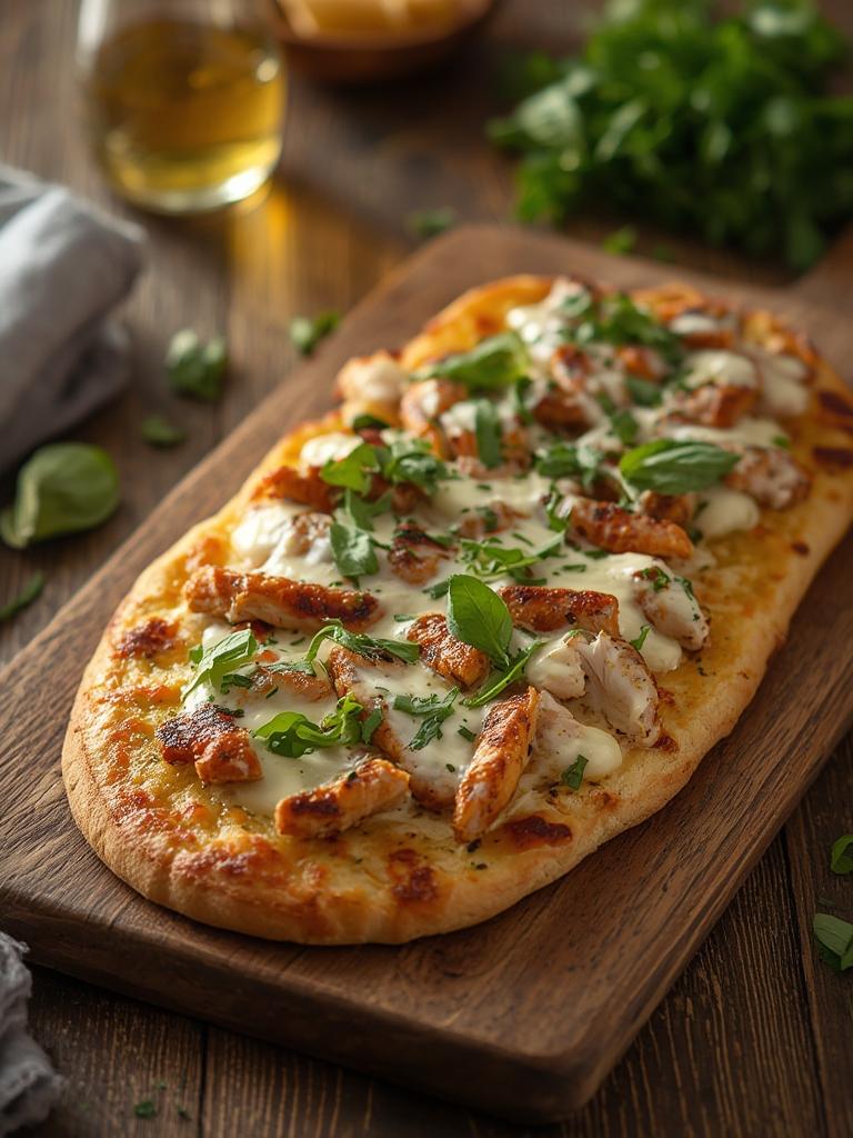 Chicken Caesar Flatbread