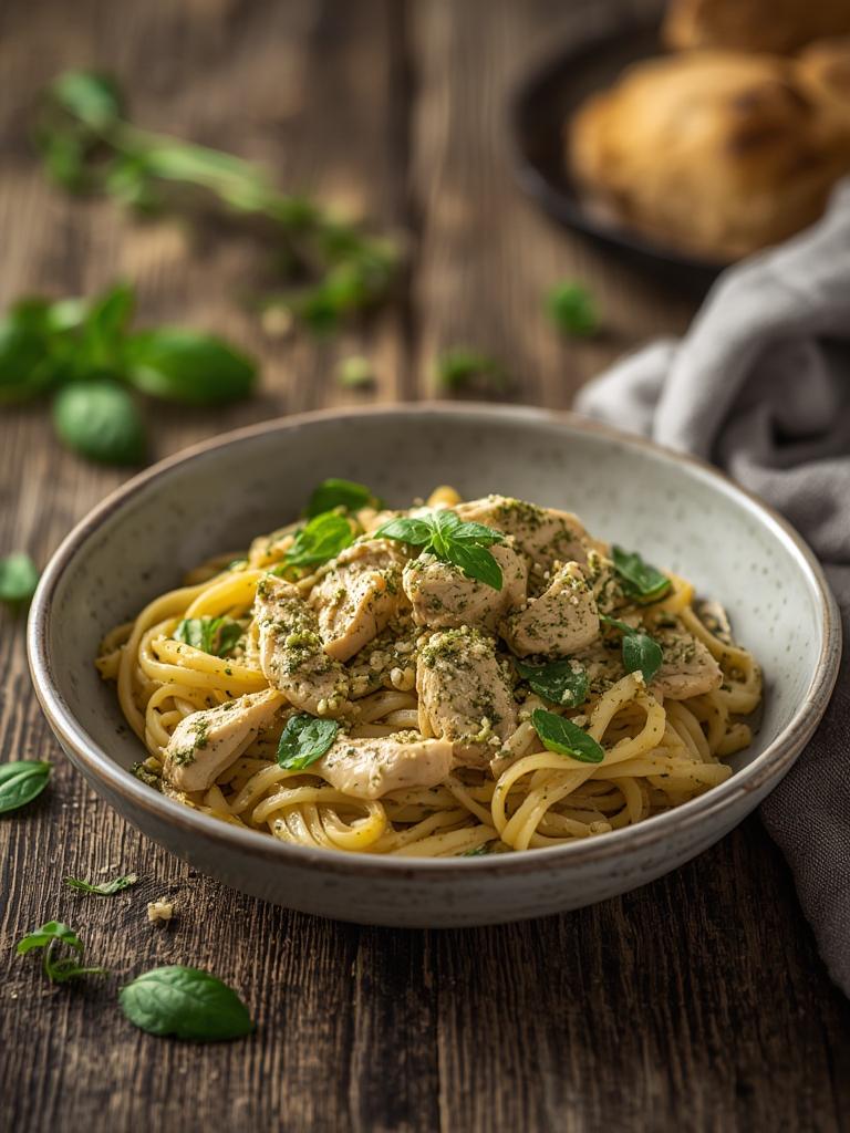 Creamy Pesto Chicken Pasta