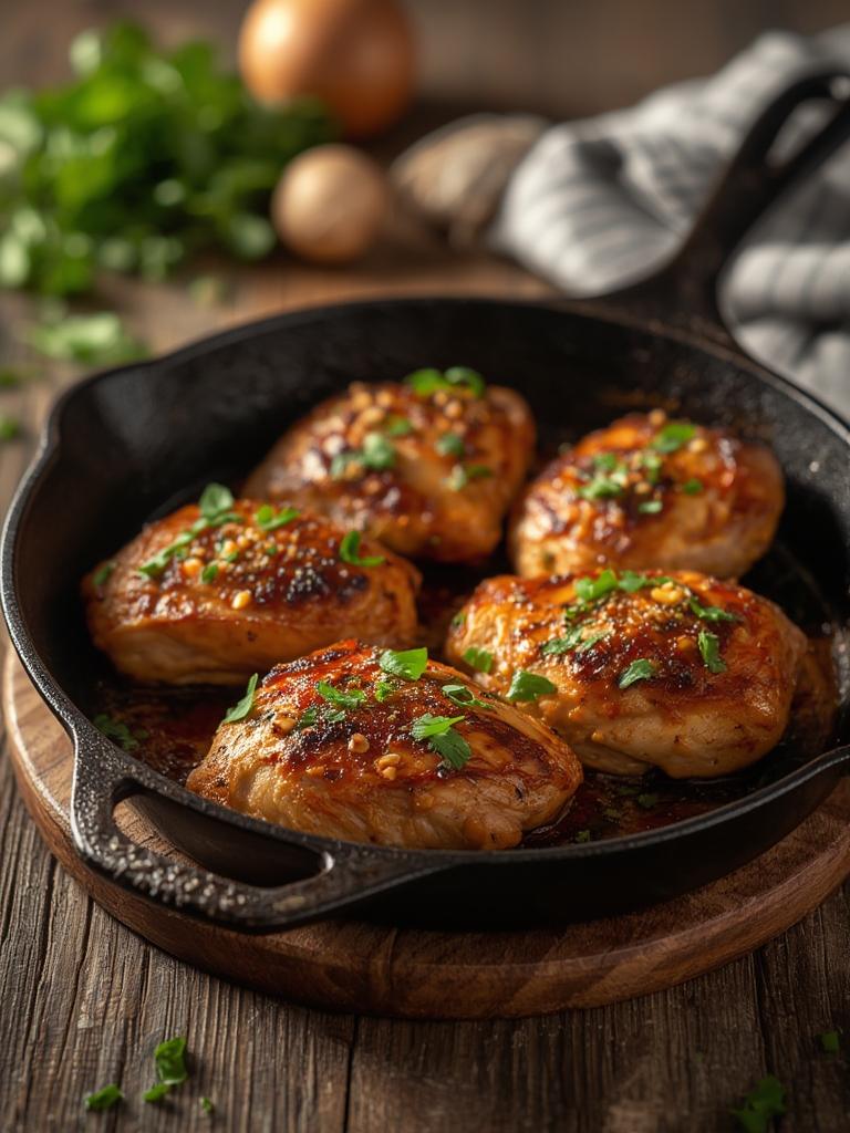 Easy Skillet Chicken Thighs
