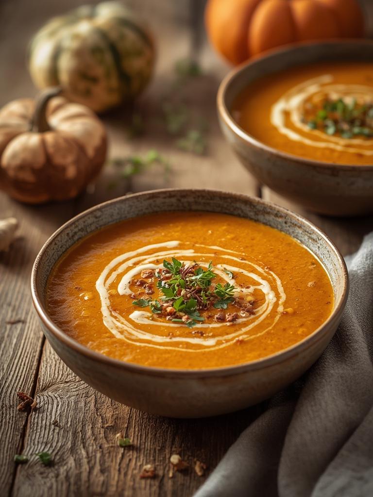 High-Protein Vegan Pumpkin Soup