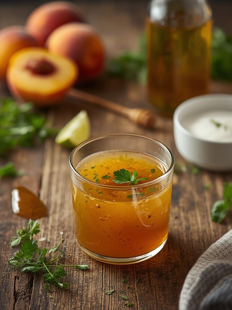 Peach Honey Dijon Balsamic Vinaigrette
