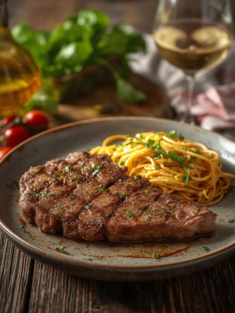Steak and Pasta