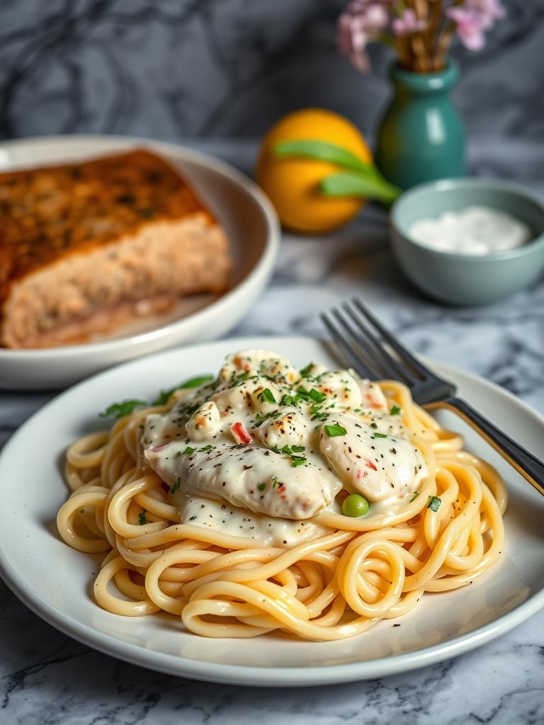 Creamy Chicken Alfredo Pasta