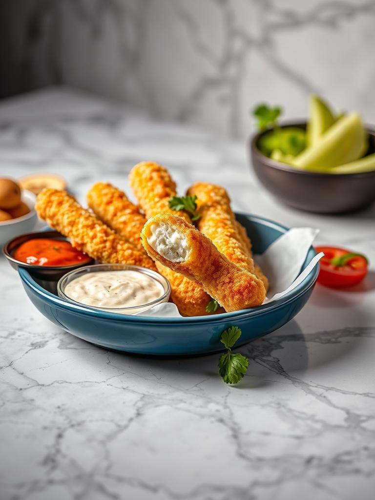 Crispy Mozzarella Sticks