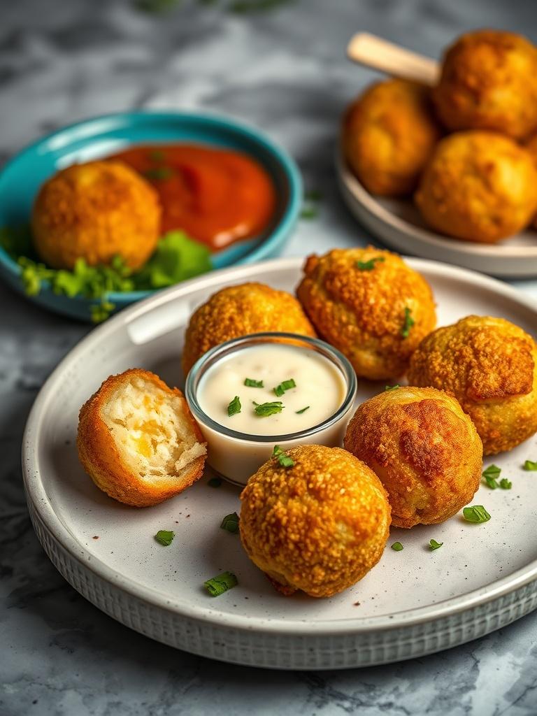 Crispy Potato Cheese Balls