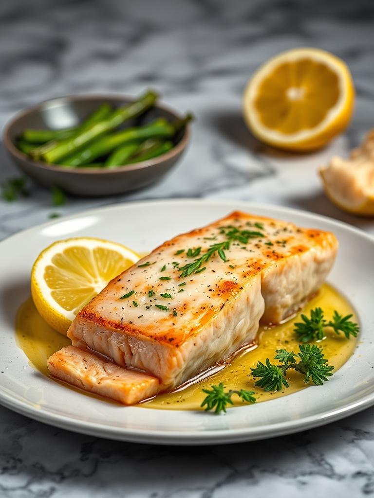 Garlic Butter Salmon with Lemon