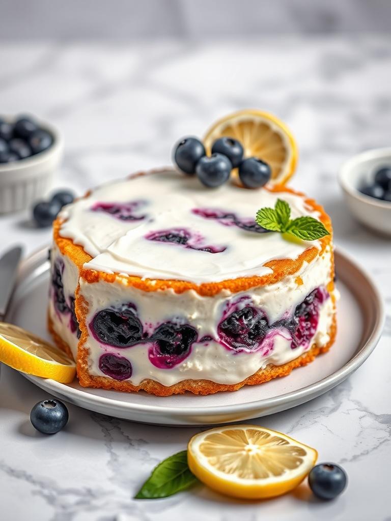 Lemon Blueberry Yogurt Cake