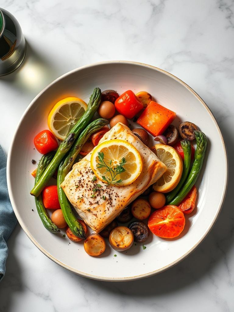 One-Pan Lemon Garlic Salmon & Veggies