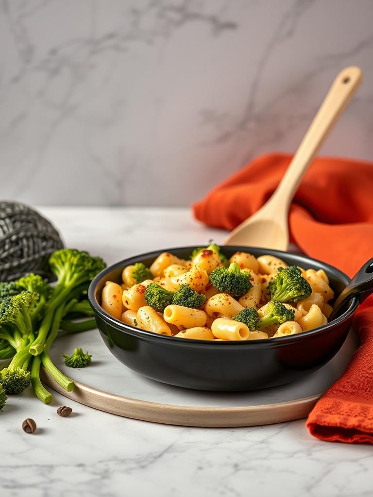 One Pot Healthy Broccoli Mac and Cheese