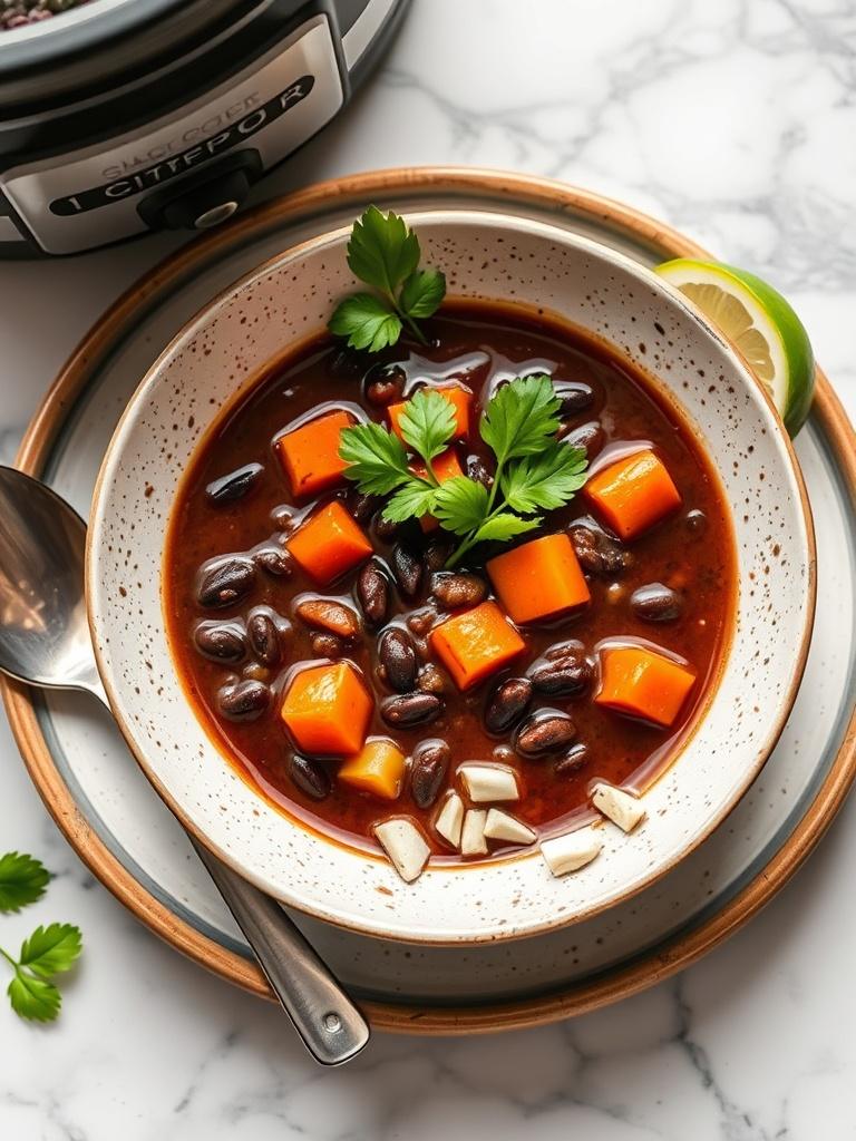 Slow Cooker Black Bean Soup